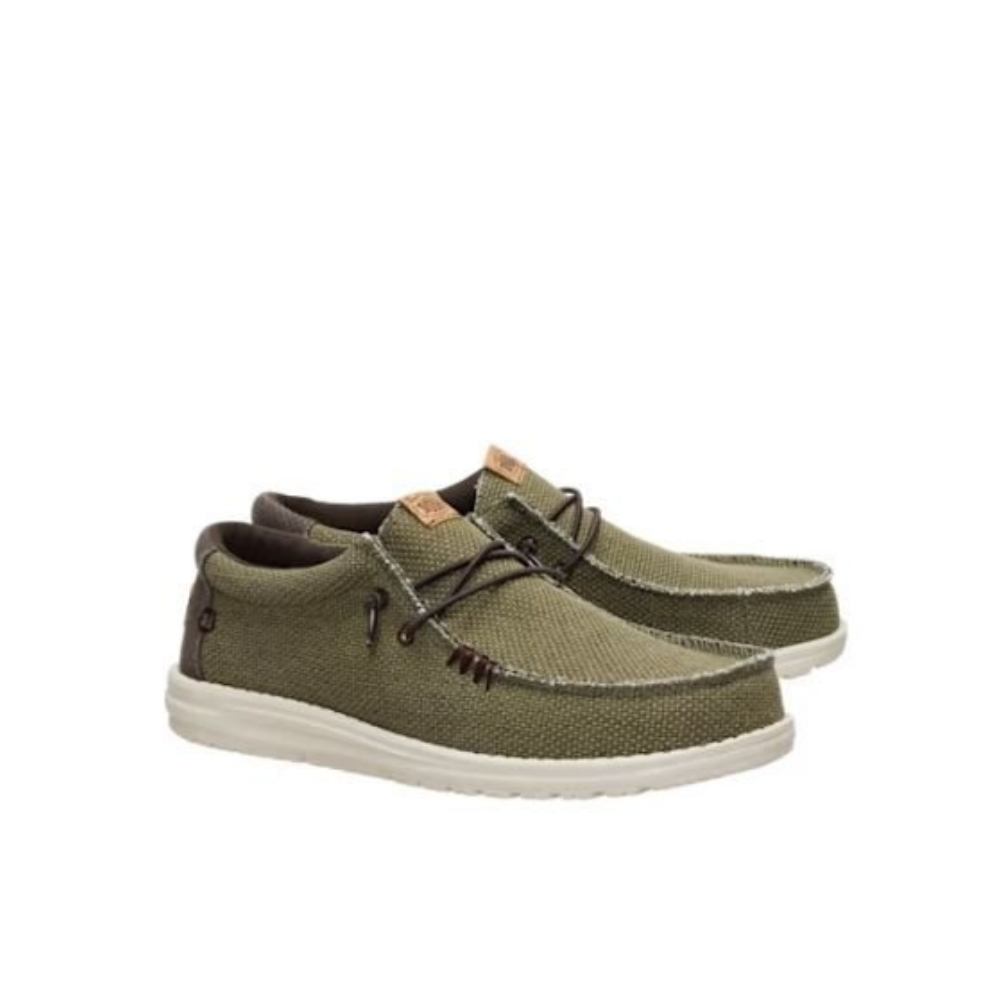 Hey Dude Wally Braided Burnt Olive/Dark Brown