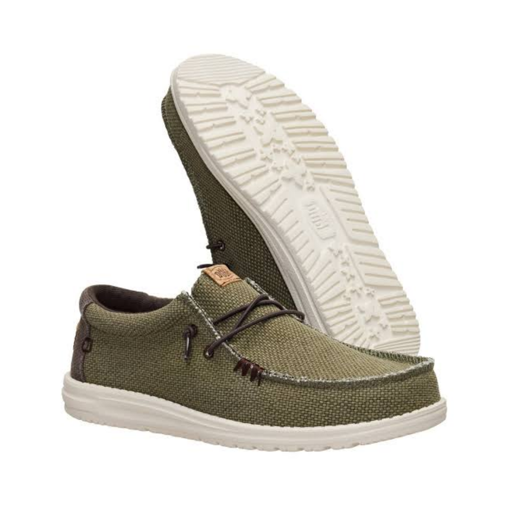 Hey Dude Wally Braided Burnt Olive/Dark Brown