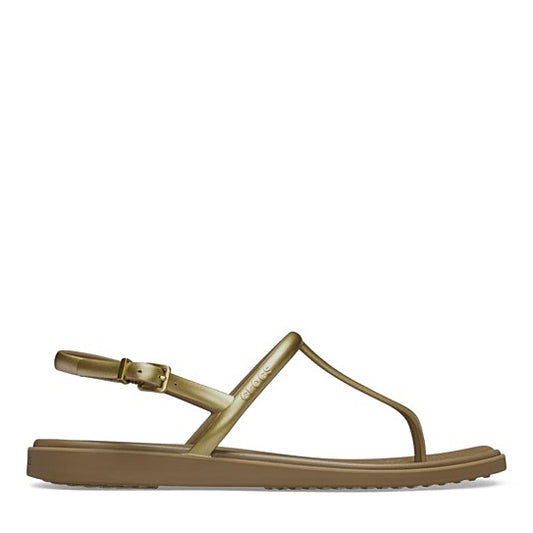 WOMENS MIAMI METALLIC THONG FLIP TAN