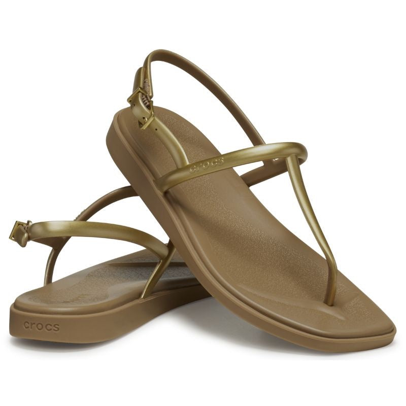 WOMENS MIAMI METALLIC THONG FLIP TAN