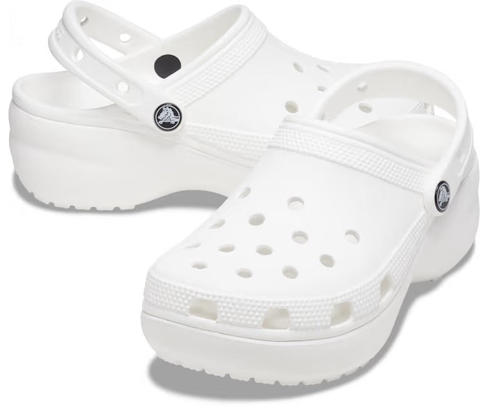 WOMENS CLASSIC PLATFORM CLOG WHITE