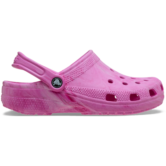 KIDS CLOG WATERCOLOR MARBLED  PINK SWIRL