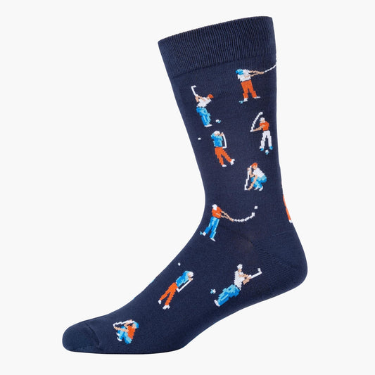 MENS TEE IT HIGH BAMBOO SOCK NAVY