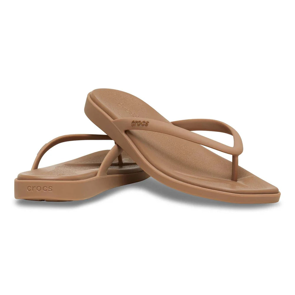 Crocs Womens Miami Flip Milk Chocolate