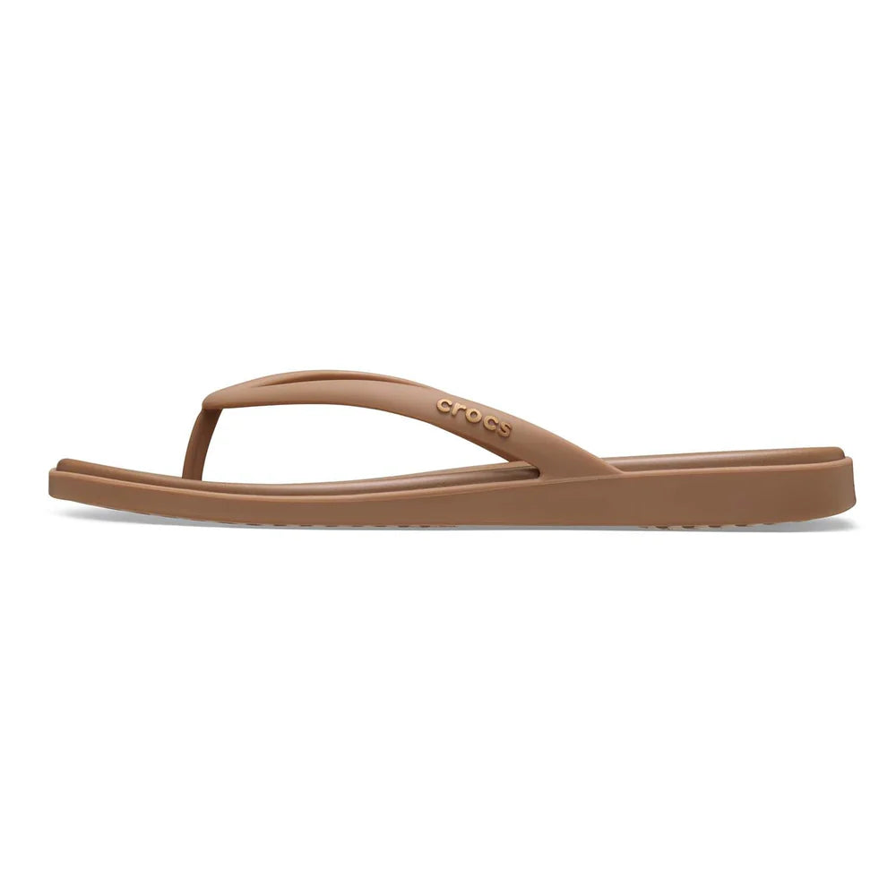 Crocs Womens Miami Flip Milk Chocolate