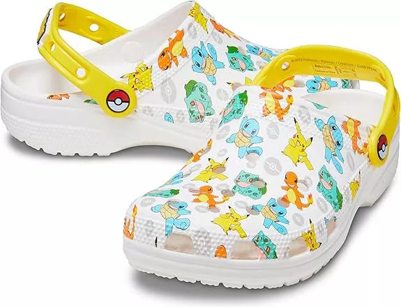 ADULTS CLASSIC POKEMON 2 CLOG WHITE/MULTI