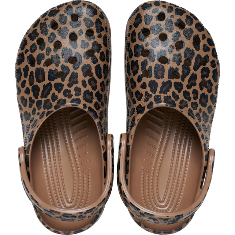 Crocs Adults Classic Animal Clog Sepia/Leopard