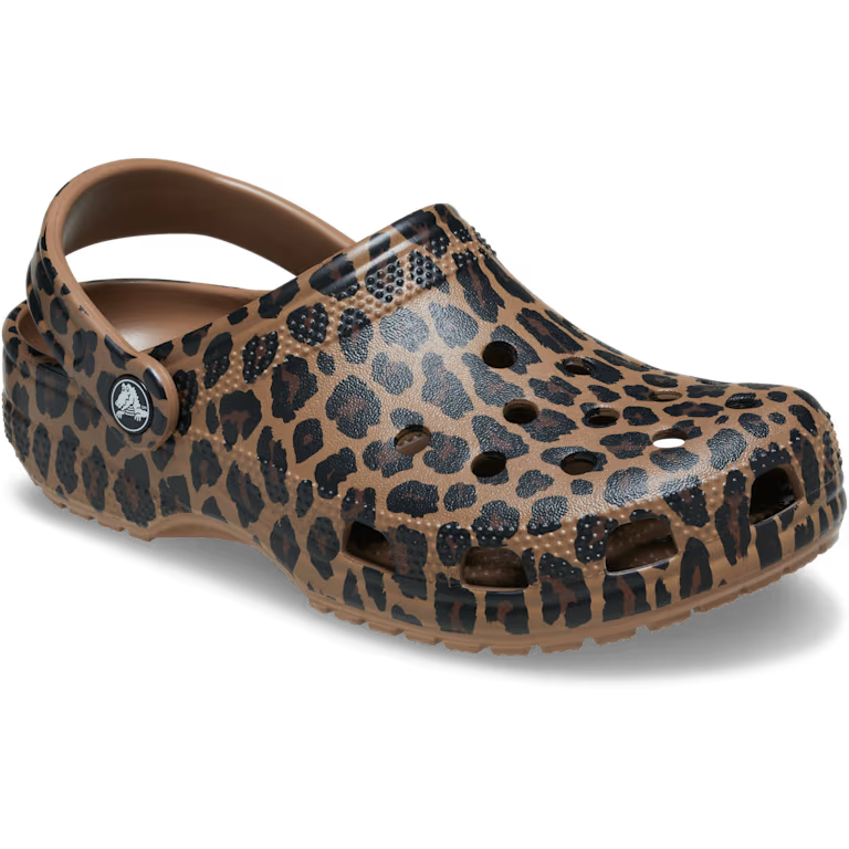 Crocs Adults Classic Animal Clog Sepia/Leopard