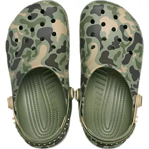 Crocs Kids Classic Snap BackStrap Camo Clog
