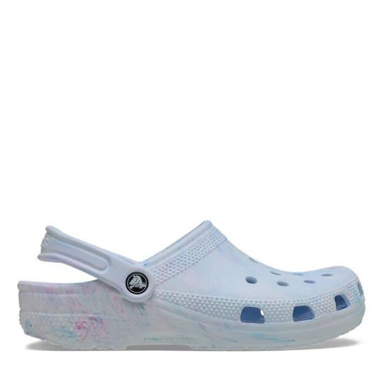 ADULTS CLASSIC WATERCOLOR MARBLED CLOG BLUE