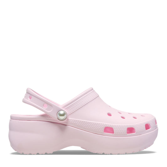 WOMENS CLASSIC PLATFORM PEARL CLOG PINK MILK