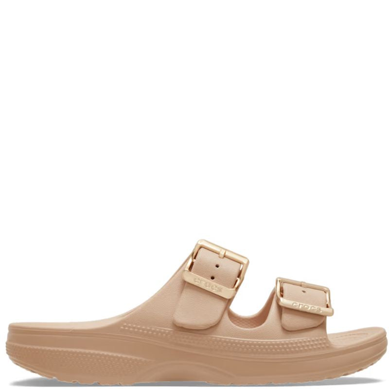 Crocs Womens Saturday Metallic Buckle Sandal  Blush