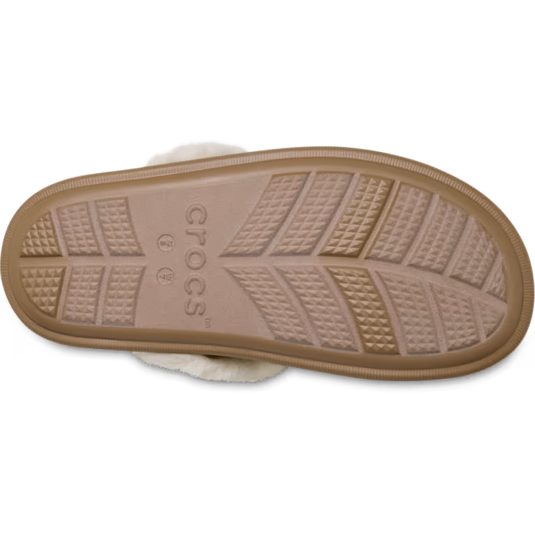 Crocs Adults Classic Fuzz Scuff Sepia