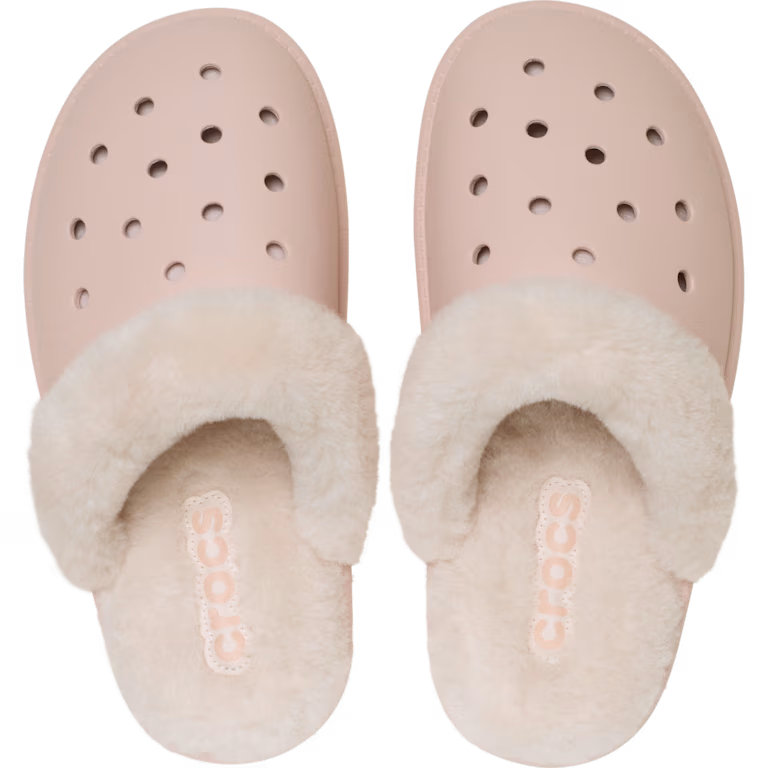 Crocs Adults Classic Fuzz Scuff Quartz
