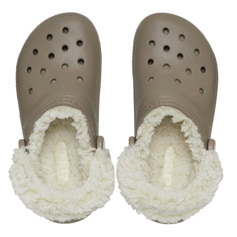 Crocs Adults Classic Fleece Lined Clog Mushroom