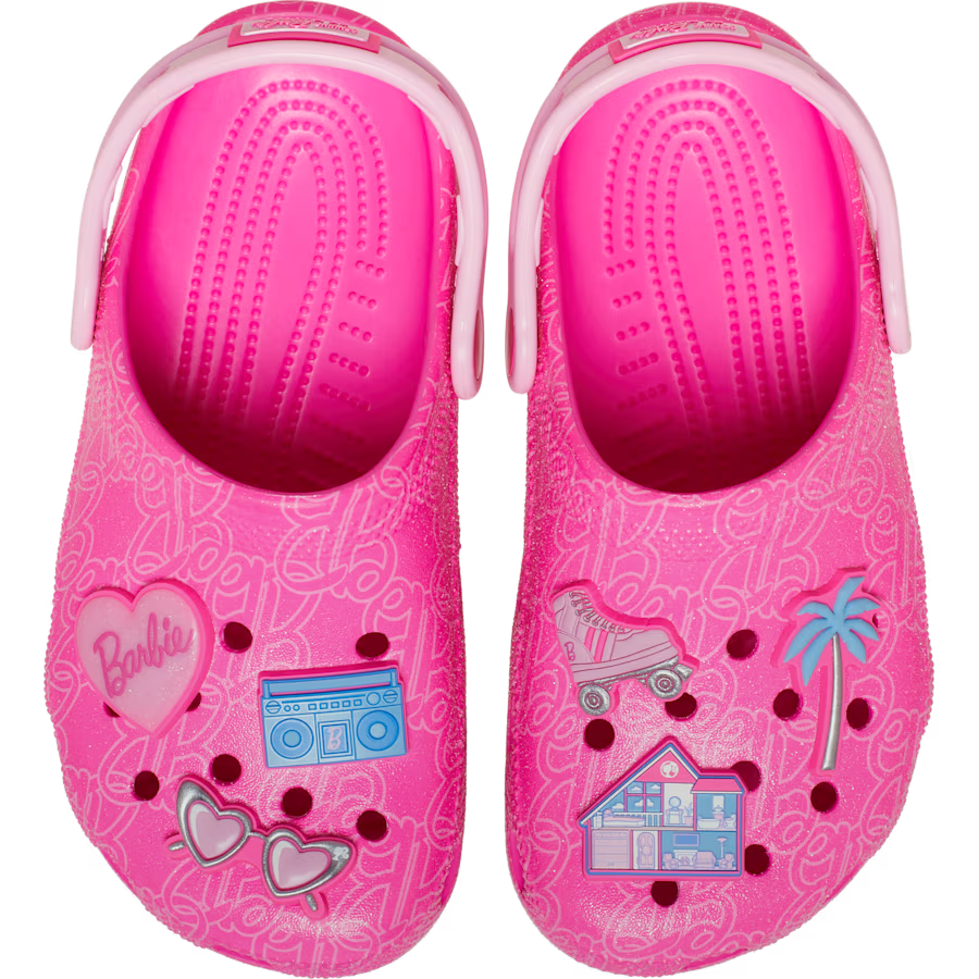 KIDS MATTEL PINK BARBIE CLOG MULTI