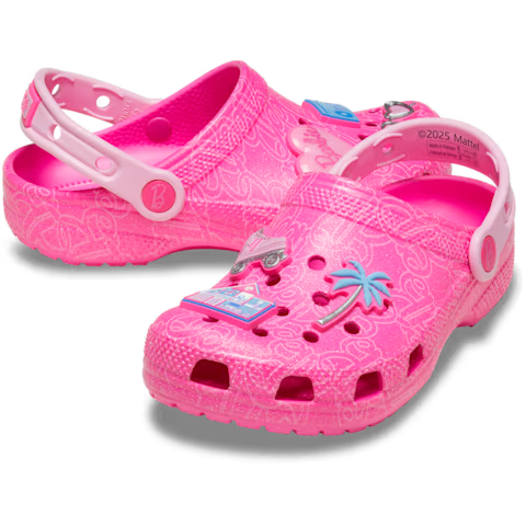 KIDS MATTEL PINK BARBIE CLOG MULTI