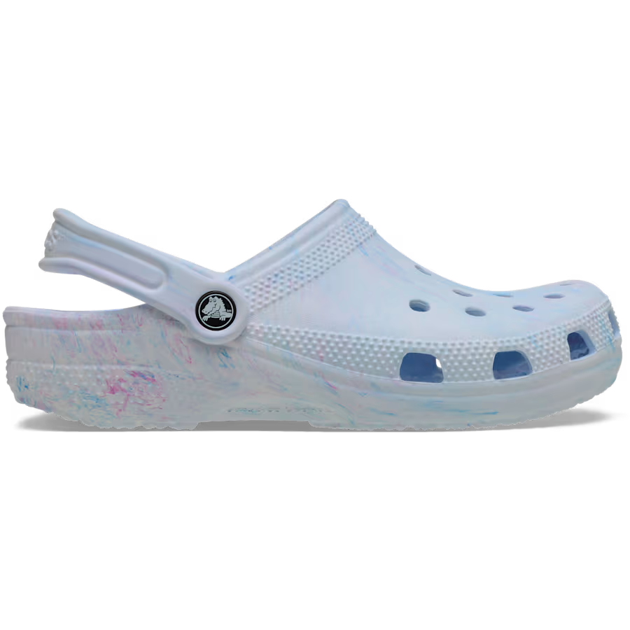 ADULTS CLASSIC WATERCOLOR MARBLED CLOG BLUE