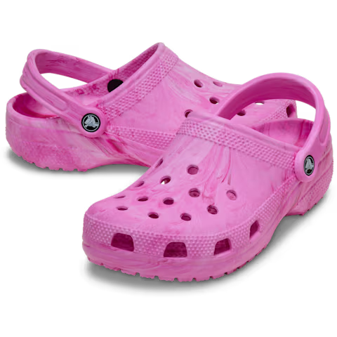 ADULTS CLASSIC WATERCOLOUR MARBLED CLOG PINK