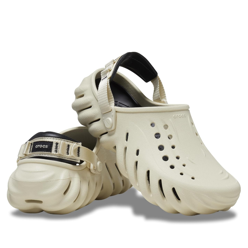 Crocs Adults Echo Clog Bone Black