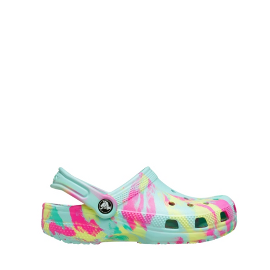 Crocs Kids Classic Clog Marbled Aquamarine Multi