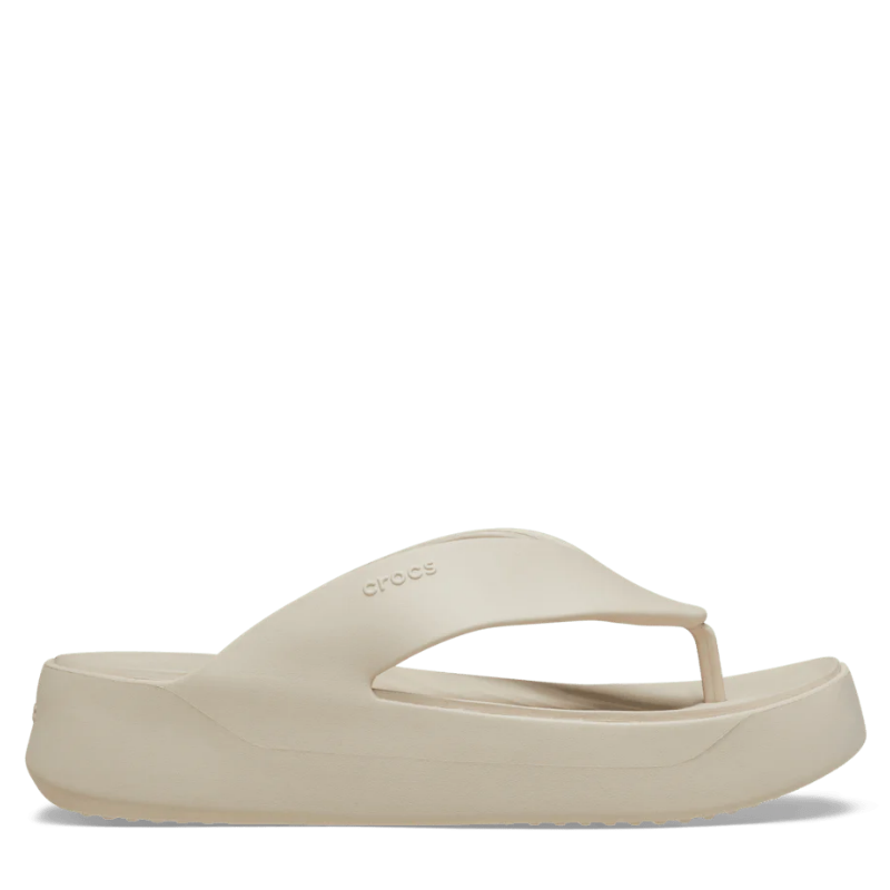 Crocs Womens Getaway Platform Flip Stucco