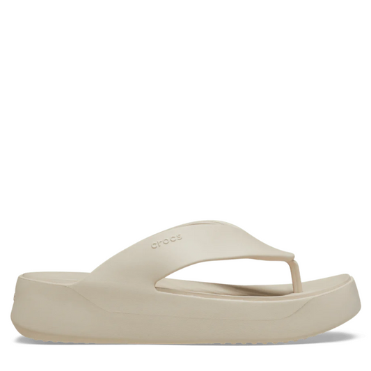Crocs Womens Getaway Platform Flip Stucco