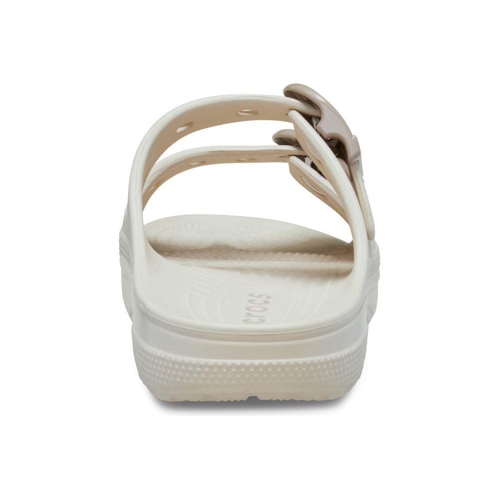 Crocs Womens Saturday Enamel Buckle Sandal Frappe