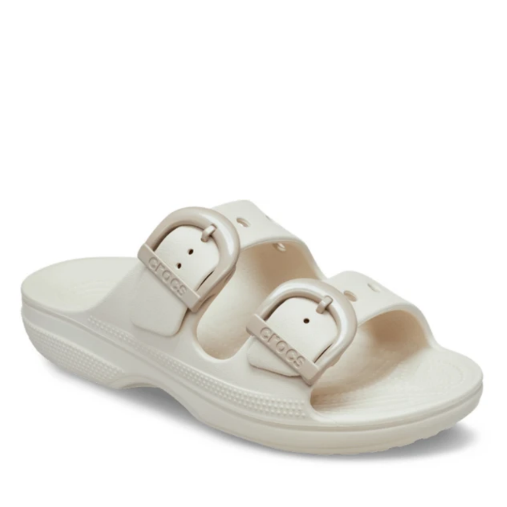 Crocs Womens Saturday Enamel Buckle Sandal Frappe