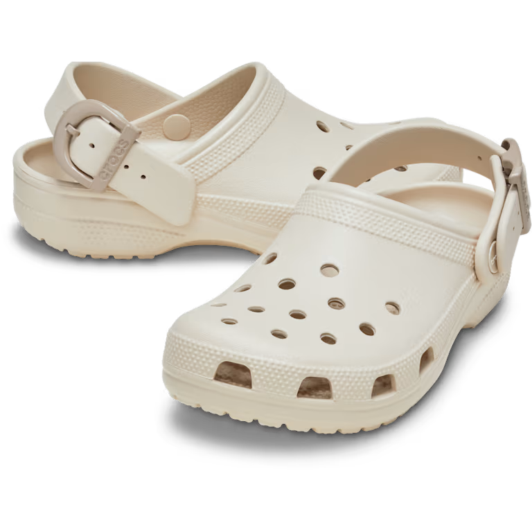 Crocs Adults Classic Enamel Buckle Clog Frappe