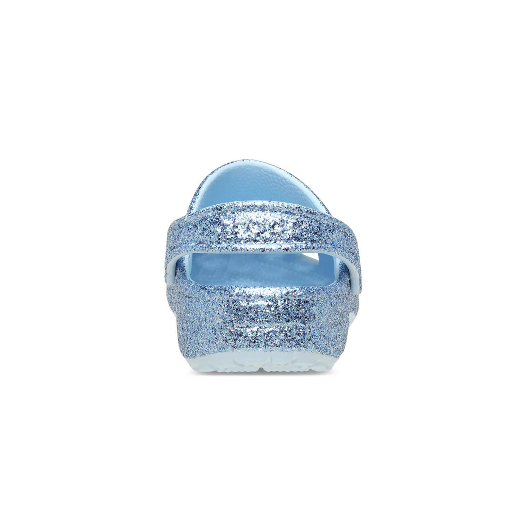 Crocs Toddler Classic Clog Chunky Glitter Blue Frost