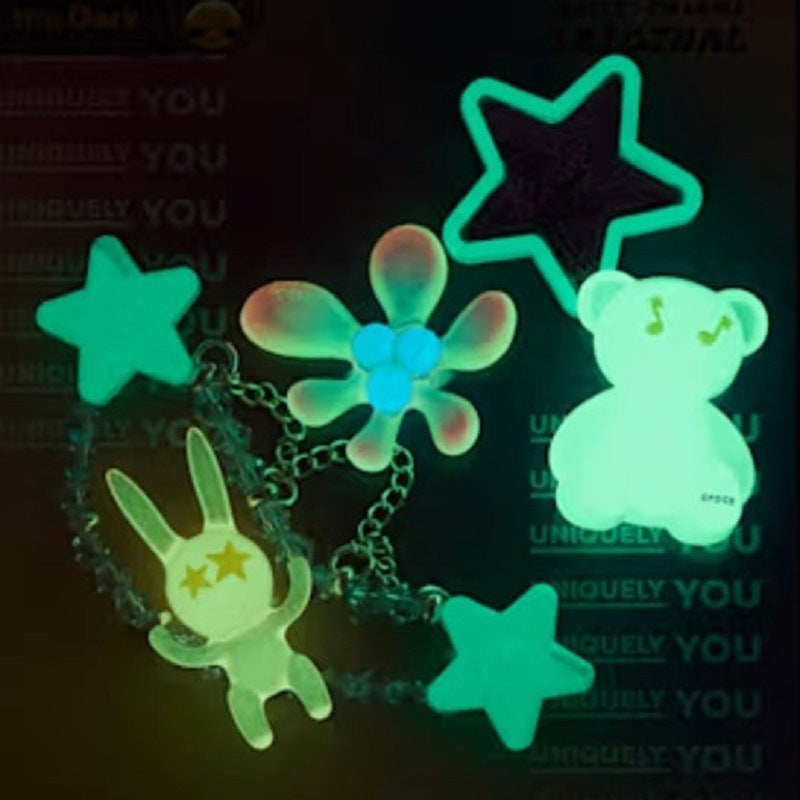Jibbitz Pack - Glow In The Dark Funky Festival 5 Pack