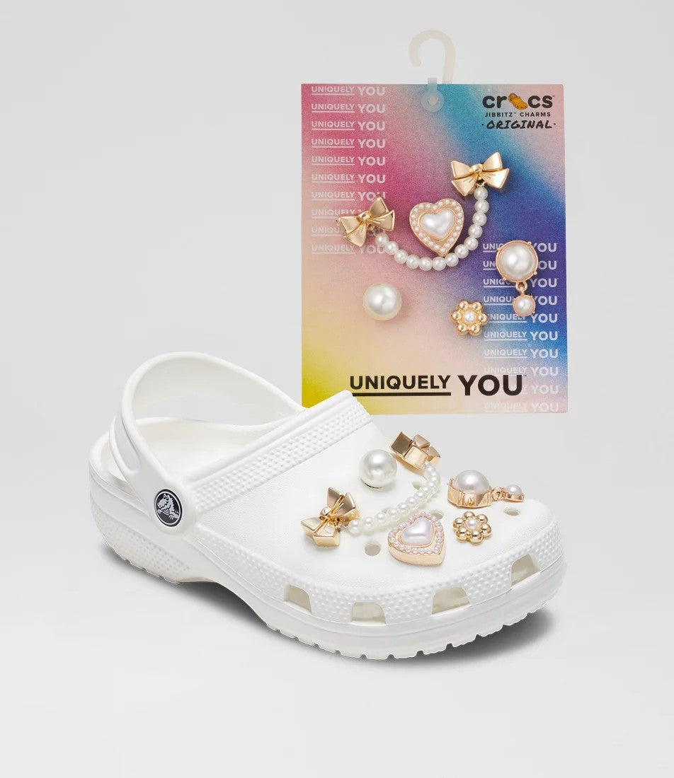 Jibbitz Pack - Pearly Gold 5 Pack