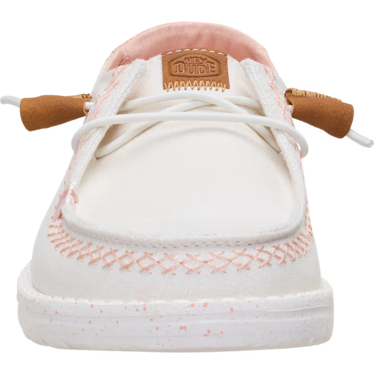 Hey Dude Wendy Boho Butterfly Snow White/Pink