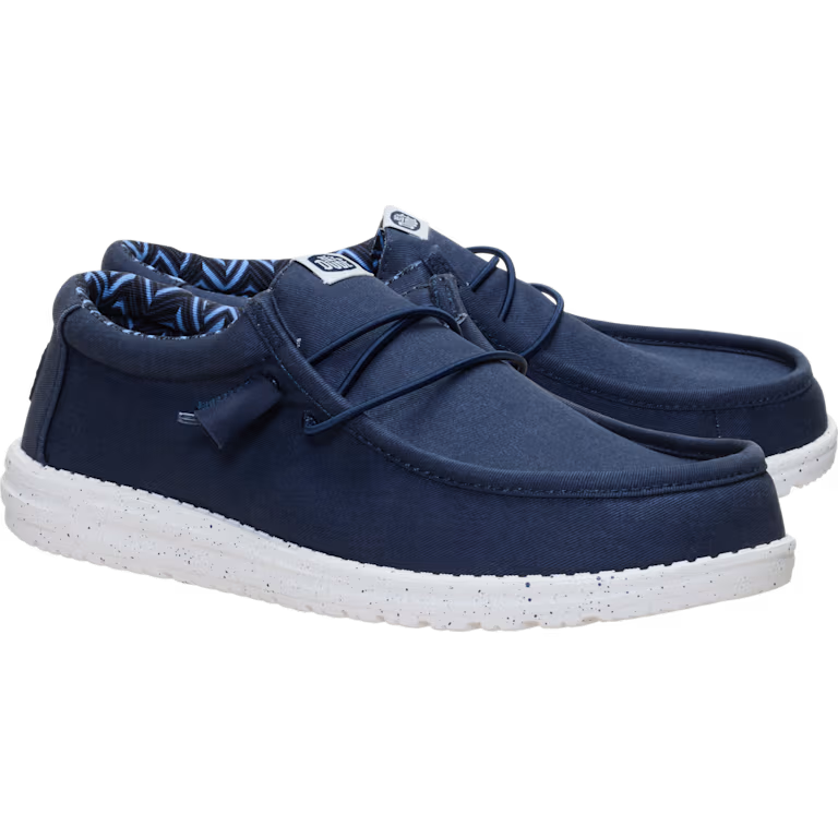 Hey Dude Wally Stretch Canvas Navy