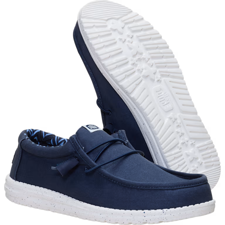 Hey Dude Wally Stretch Canvas Navy
