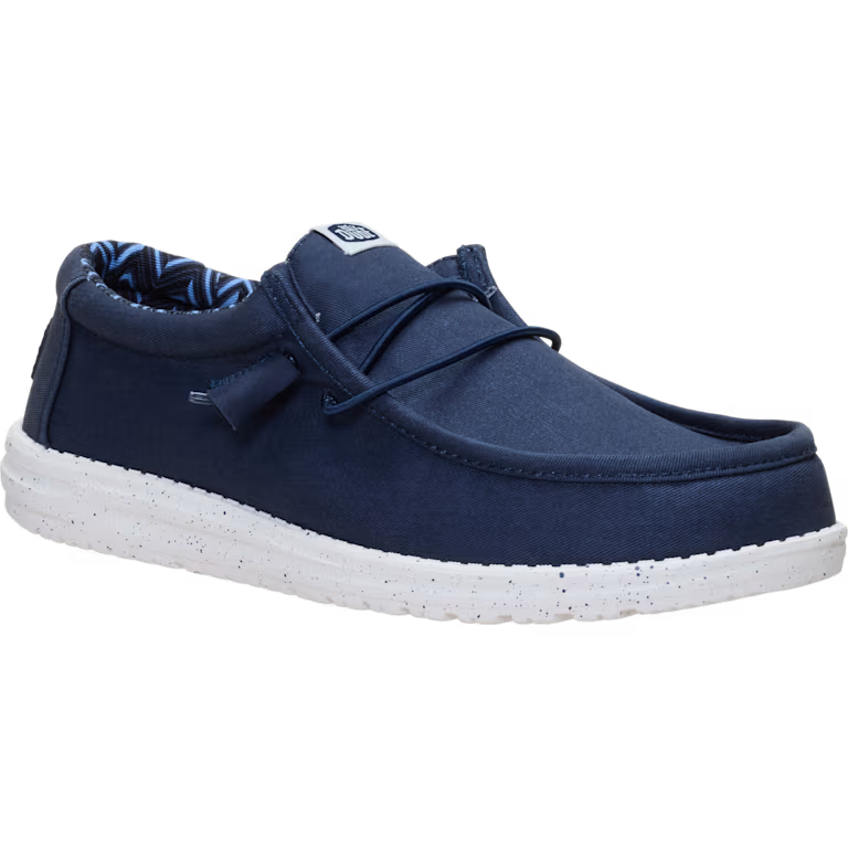Hey Dude Wally Stretch Canvas Navy