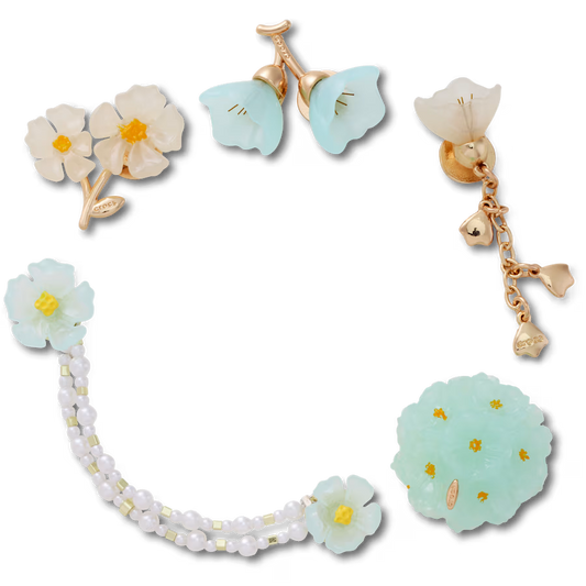 Jibbitz Pack - Blue Dainty Floral 5 Pack
