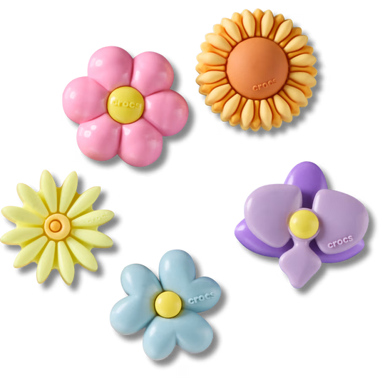 Jibbitz Pack - Puffy Flower 5 Pack