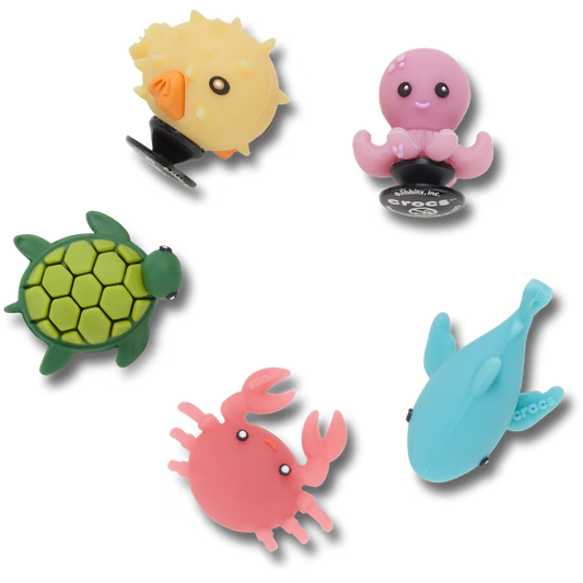 Jibbitz Pack -UV Changing Sea Animals 5 Pack
