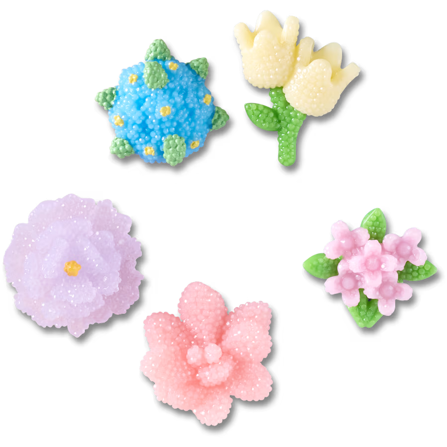 Jibbitz Pack - Beaded Flowers 5 Pack