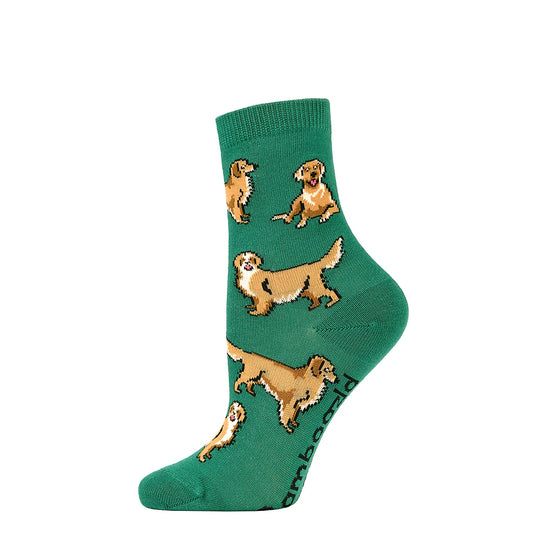 KIDS GOLDEN DOGS BAMBOO SOCK LARGE