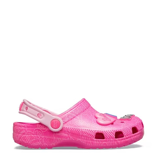 KIDS MATTEL PINK BARBIE CLOG MULTI