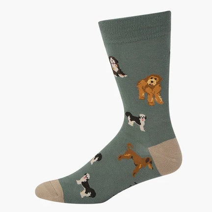 MENS OODLES BAMBOO SOCK KHAKI