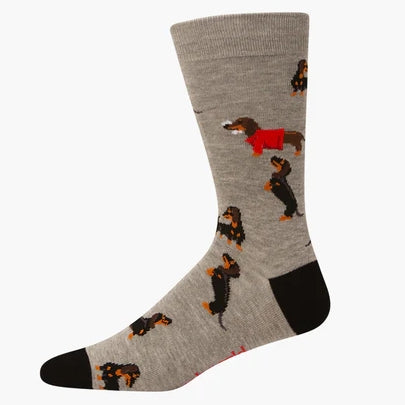 MENS WEINER BAMBOO SOCK GREY MARBLE