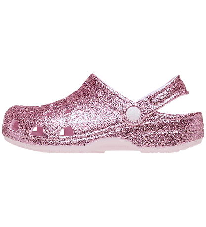 Crocs Kids Classic Clog Chunky Glitter Pink Milk