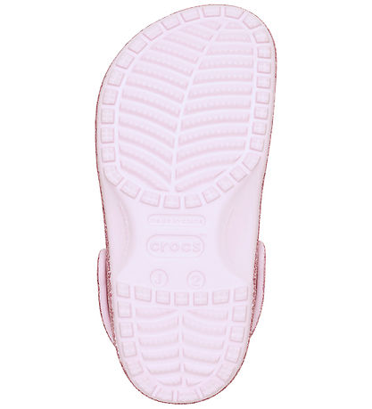 Crocs Kids Classic Clog Chunky Glitter Pink Milk