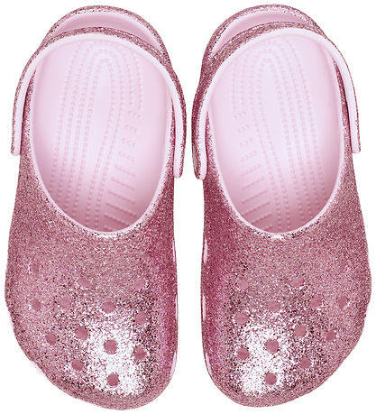 Crocs Kids Classic Clog Chunky Glitter Pink Milk