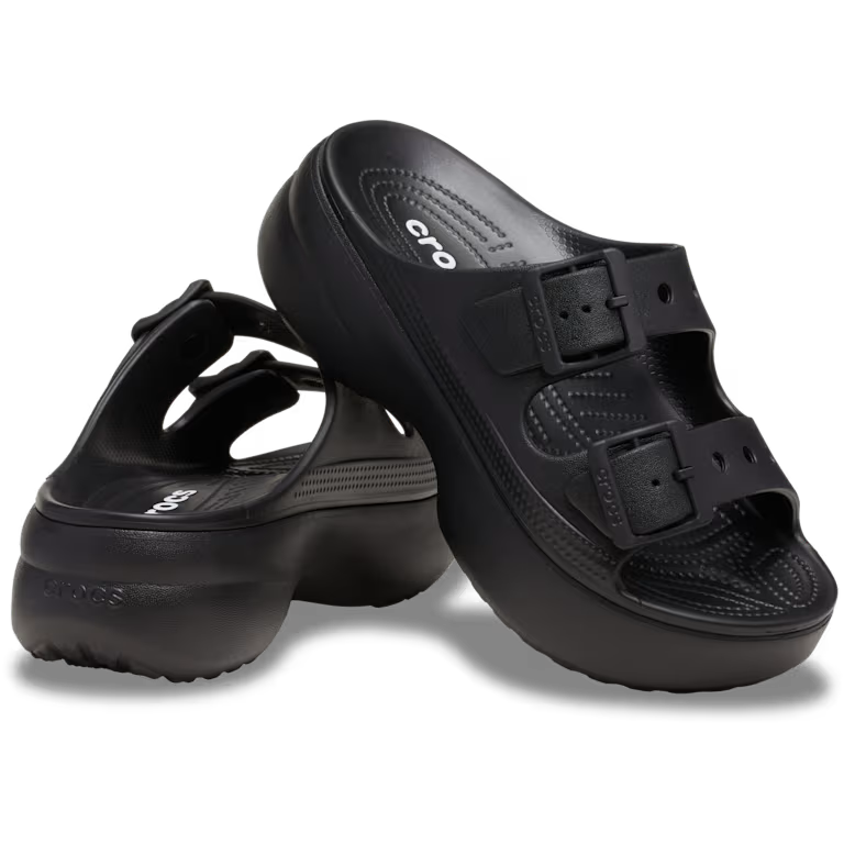 Crocs Womens Saturday Platform Sandal Black