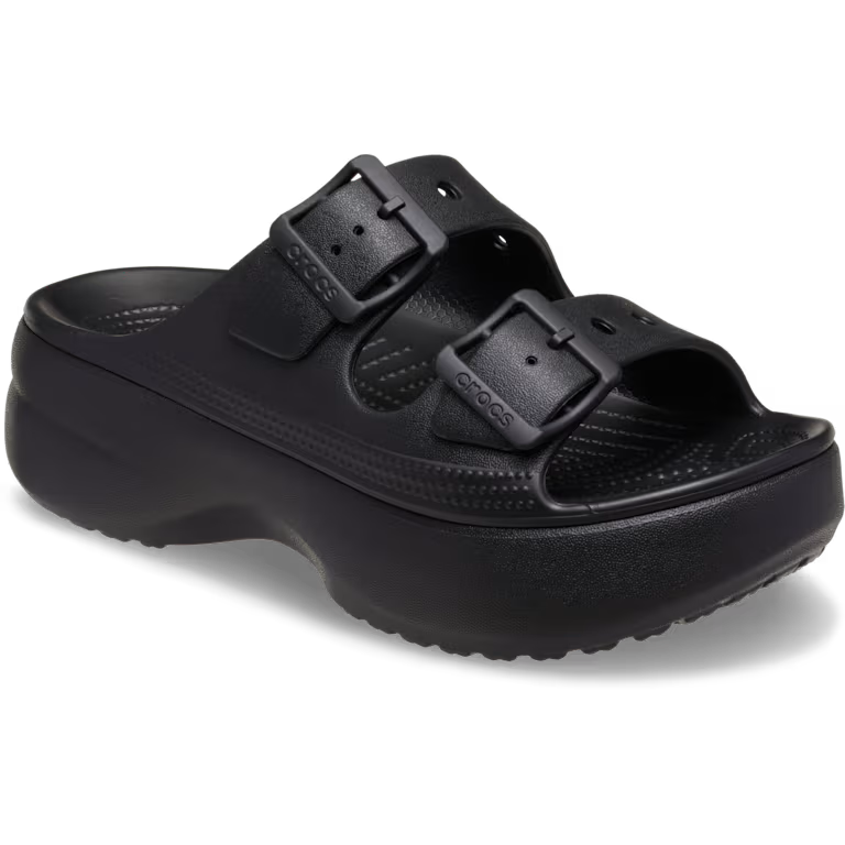 Crocs Womens Saturday Platform Sandal Black